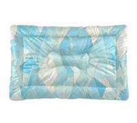 Delicate Cartoon Mint Green Gold Washable Dog Beds Crate Pad Soft Anti-Slip Pet Kennel Beds for Medium/Large Dogs 36" x 24"