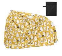 Delicate Cartoon Sun Bear Gold Waterproof Bike Covers Outdoor with Lock Holes Anti Dust Rain Snow UV Storage Road Bike Cover Fits for Most forro para moto