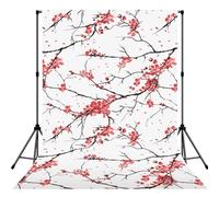 Delicate Cherry Blossoms Photography Backdrop, Soft Background With Rod Pocket For Studio, Newborn Photos, Weddings & Video Backdrops - 5x7ft