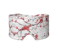 Delicate Cherry Blossoms Print Sleep Eye and Ear Muffs for Sleeping with Adjustable Strap for Travel Nap Shift Work Office