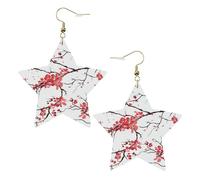 delicate cherry blossoms Women's Fashion Earrings, Celestial Dangle Earrings, Star Shape Jewelry for a Versatile