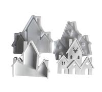 Delicate Christmas Castles Accessory Christmas Castles Silicone Mold for Crafting Decorative Plaster and Resin Ornaments Shape Mold