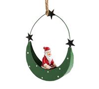 Delicate Christmas Iron Art Hanging Ornament Stylish Moon Boat Iron Christmas Hanging In Unique Designs