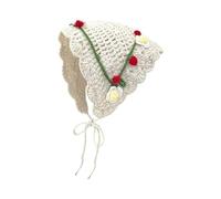 Delicate Crochet Flower Turban Hot Girl Taking Photo Hair Scarf Knitted Hairband For Women Traveling Hair Hairbands