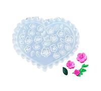 Delicate Design Silicone Nail Mould Set Cherry Blossom Tulips Floral Pattern for Gel Nail Polish Art Decoration Cherry Blossom Nails Charm Shape