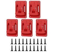 Delicate Drill Storage Wall Organizers 5 Piece Set Practical ABS Brackets for 18V Power Tool Space Optimization Design Practical Power Tool Wall Brackets