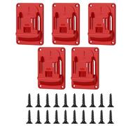 Delicate Drill Storage Wall Organizers 5 Piece Set Practical ABS Brackets for 18V Power Tool Space Optimization Design Practical Power Tool Wall Brackets