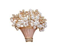 Delicate Drip Oil Flower Brooch Secure Fastening Lightweight Metal Accessory Perfect For Weddings Evening Event And Daily Use Alloy Floral Brooch For Formal Occasions