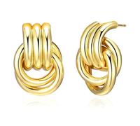 Delicate Drop Earrings Ear Studs Fashion Earrings Brass Texture Date Suitable For Work Or Social Gatherings Modern