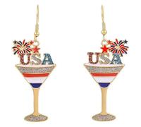 Delicate Earrings Independence Day Theme Fashion Accessories Party Suitable for Casual or Formal Occasions Trendy Bowknot