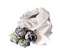 Delicate Elegant Headband Flower Pleated Laces Shaped Hair Hoop Party Wide Hair Tassel for Women Spring Photos Headband for Photo Band Head of