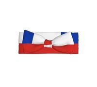 Delicate Flag of Chile Print Baby Bow Headband â€“ Headband for Newborns & Infants with Full Moon Gift Appeal
