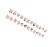 Delicate Floral False Nails Ergonomic Design Lightweighted ABS Wear Resistant Nails Art for Career Women Social Gatherings Comfortable Press on Nail ABS