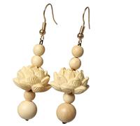 Delicate Florals Wood Earrings Jewelry Portable and Comfortable Dangle Minimalists Wood