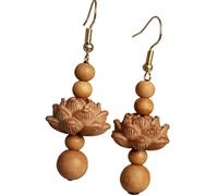 Delicate Florals Wood Earrings Jewelry Portable and Comfortable Dangle Minimalists Wood