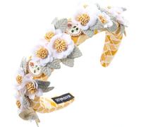 Delicate Flower Hair Hoop Ethnic Girl Woman Taking Photo Headband Pastoral Realistic