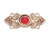 Delicate Flower Shape Diamond Sewing Thread Cheongsam Buttons Delicate Suitable for Chinese Culture Lovers