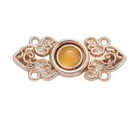 Delicate Flower Shape Diamond Sewing Thread Cheongsam Buttons Delicate Suitable for Chinese Culture Lovers