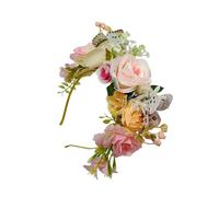 Delicate Garden Theme Hair Band Feature Fabric Butterflies and Blooms Great for Bridesmaids and Party Goers Blossomy Butterfly Headband