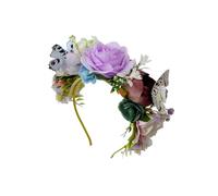 Delicate Garden Theme Hair Band Feature Fabric Butterflies and Blooms Great for Bridesmaids and Party Goers Blossomy Butterfly Headband