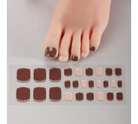 Delicate Gel Toenail Stickers For Women Girls Quick Cured Toe Nails Art Professional Salon Look LED Curing Required
