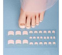 Delicate Gel Toenail Stickers For Women Girls Quick Cured Toe Nails Art Professional Salon Look LED Curing Required