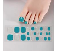 Delicate Gel Toenail Stickers For Women Girls Quick Cured Toe Nails Art Professional Salon Look LED Curing Required