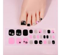 Delicate Gel Toenail Stickers For Women Girls Quick Cured Toe Nails Art Professional Salon Look LED Curing Required