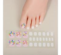 Delicate Gel Toenail Stickers For Women Girls Quick Cured Toe Nails Art Professional Salon Look LED Curing Required