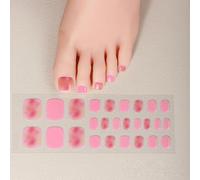 Delicate Gel Toenail Stickers For Women Girls Quick Cured Toe Professional Salon Look LED Curing Required