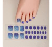 Delicate Gel Toenail Stickers For Women Girls Quick Cured Toe Professional Salon Look LED Curing Required