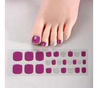 Delicate Gel Toenail Stickers For Women Girls Quick Cured Toe Professional Salon Look LED Curing Required