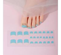 Delicate Gel Toenail Stickers For Women Girls Quick Cured Toe Professional Salon Look LED Curing Required