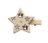Delicate Glistening Star Barrettes Clip Hairpin Sweet Girls Hair Lady Shimmering Star