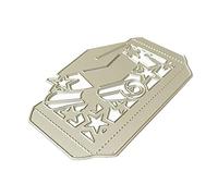 Delicate Graduation Hat Metal Cutting Dies Craft Die Cuts Embossing Script Dies for Scrapbooking Diary Embellishment Card Making Cuts for Christmas Birthday