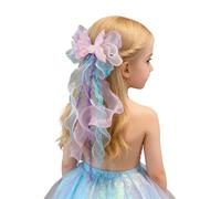Delicate Hair Clip with Bow for Cute Hair Accessories with Stars Ideal for Everyday Outdoor Suitable from Toddler to Teenager Perfect Dress Hand Washable Summer Companion (3-16 Years)