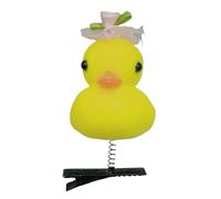 Delicate Hair Clip With Duck And Flower Elegant Hairpin Cartoon Hairpin Headpieces Accessory For Any Age