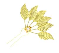 Delicate Hair Stick Elegant Carved Leaf Hair Jewelry Crystal Jewelry Chinese Traditional Decorative Hairpin