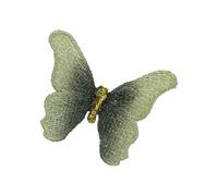 Delicate Handcrafted Embroidery Butterfly Brooch Lightweight Design Lapel Pin for Formal Occasion Embroidered Clasp Design