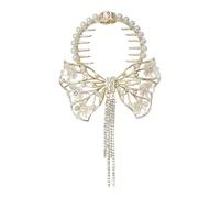 Delicate Hollow Out Butterfly Flower Hair Clip, Elegant Metal Barrette Wedding Hair Accessories for Women, Stylish Decorative Hairpiece