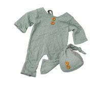 Delicate Infant Photography Clothing Set for 0-30 Days Newborns Includes Photo Props Hat and Elastic Waist Pants Breathable Infant Photography Costume