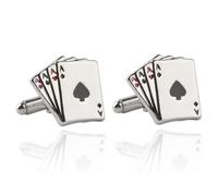 Delicate Jewelry Men's Cufflinks Enamel Crystal Round Wedding Party Cufflink Shirt Cuff Buttons Boyfriends For Wedding, Banquet, Ceremony(Color 5)