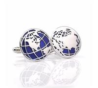 Delicate Jewelry Men's Cufflinks Enamel Crystal Round Wedding Party Cufflink Shirt Cuff Buttons Boyfriends For Wedding, Banquet, Ceremony(Color 7)
