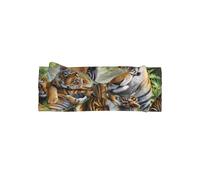 Delicate Jungle Tigers Cub Print Baby Bow Headband â€“ Headband for Newborns & Infants with Full Moon Gift Appeal