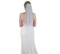 Delicate Lace Wedding Veils Adjustable Pearls Hair Comb Light Weight Accessory For Ceremony Reception Photo Elegant Bridal Veils