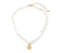 Delicate Mesh Starfishes Shell Pendant Collarbone Necklace Sea Inspired Clavicle Chain Jewelry Accessory For Women Trendy Mesh Chain For Collarbone Display