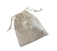 Delicate Meshes Organizers Bag with Embroidered Floral Pattern Secure Closure Cosmetic Travel Storage Portable Compact Travel Cosmetic Organizers Drawstring Bag