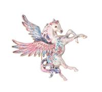 Delicate Mythical Flying Horse Corsage Pin Brooch Lightweight Wear Alloy Crafted Badge Present Elegant Lapel, One Size, as described