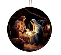 Delicate Nativity Ornament Artistic Christmas Hanging Pendant Ornament for Celebrating the Birth Birth Decoration
