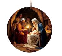 Delicate Nativity Ornament Artistic Christmas Hanging Pendant Ornament for Celebrating the Birth Birth Decoration